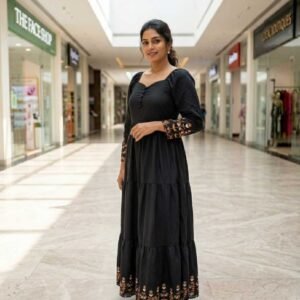 long frock-black